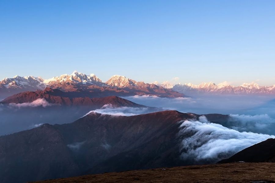 Himalayan sunrise view from Pikey Peak